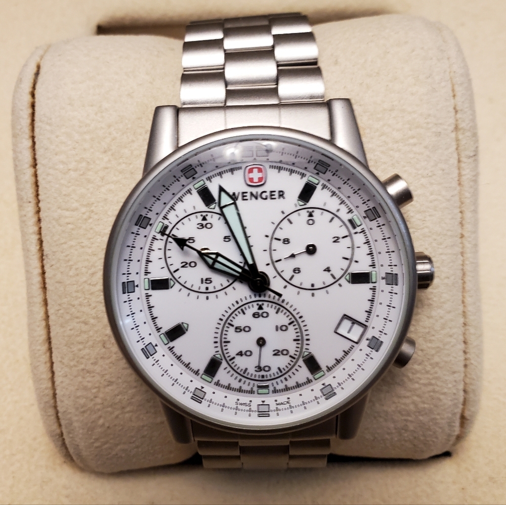 Wenger Steel Men's Chronograph Watch